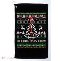 Er Nurse Christmas Crew Emergency Room Icu Nursing Squad Gift Golf Towel thumb 0