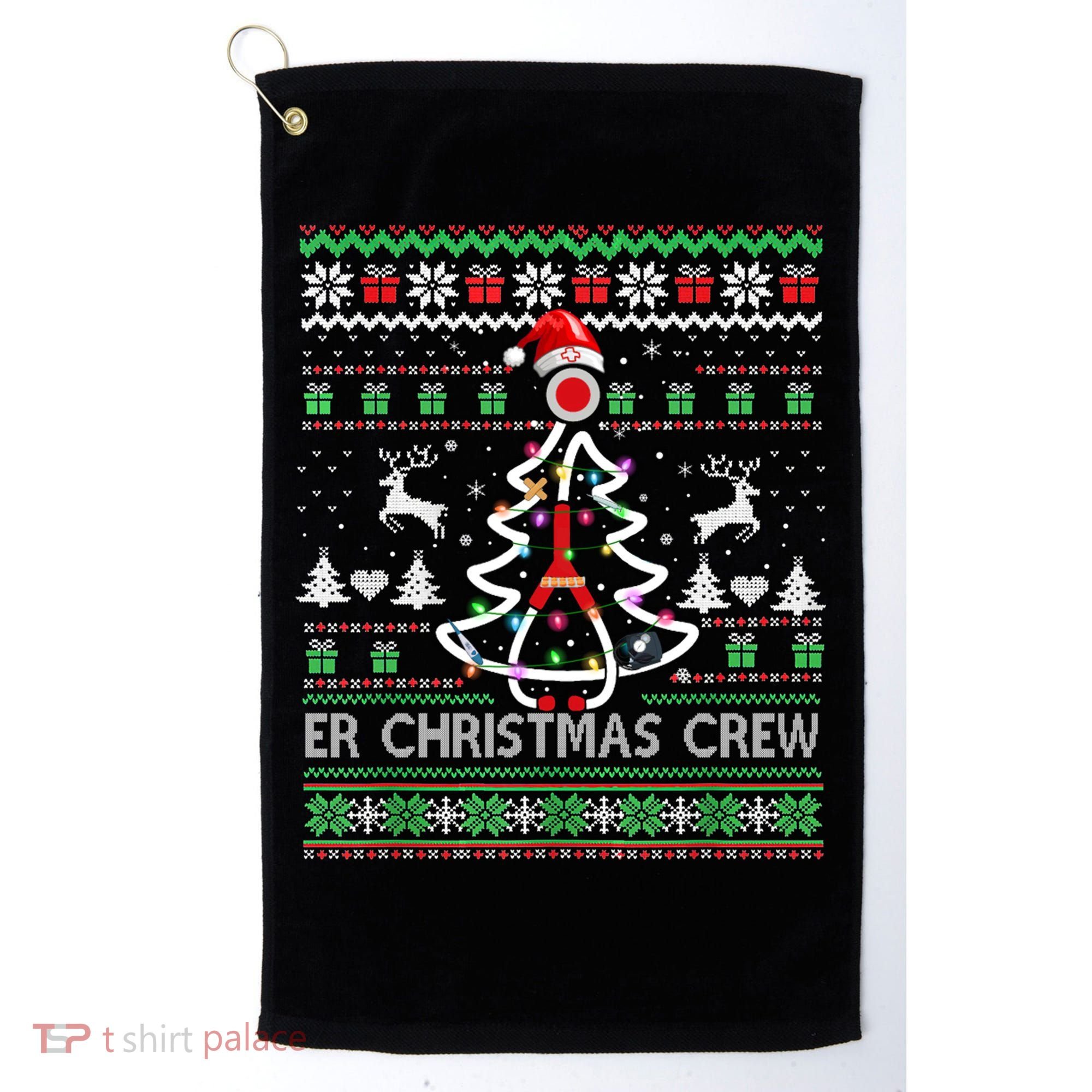 Er Nurse Christmas Crew Emergency Room Icu Nursing Squad Gift Golf Towel