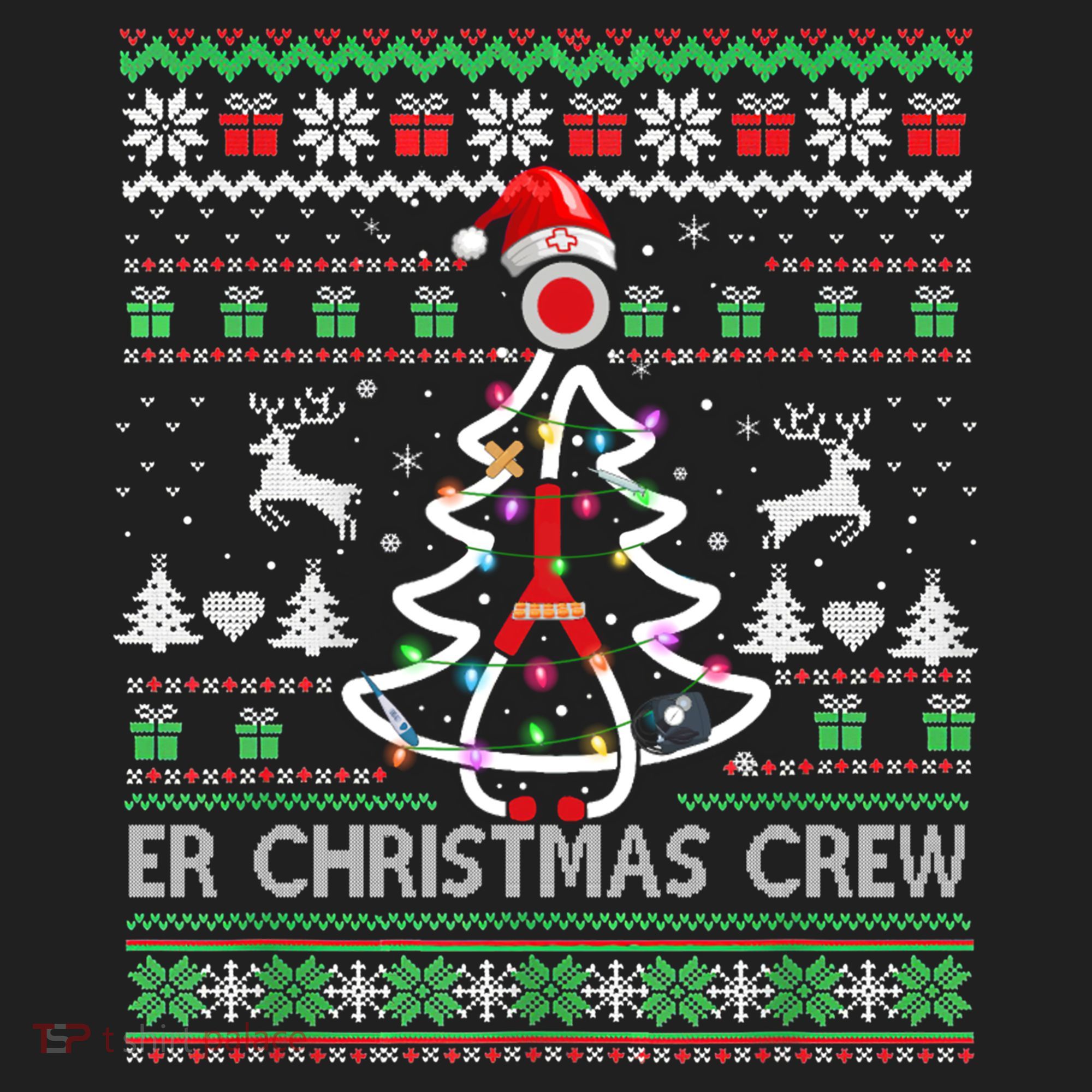 Er Nurse Christmas Crew Emergency Room Icu Nursing Squad Gift Golf Towel