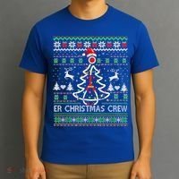 Er Nurse Christmas Crew Emergency Room Icu Nursing Squad Gift T-Shirt thumb 3
