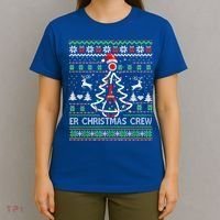 Er Nurse Christmas Crew Emergency Room Icu Nursing Squad Gift T-Shirt thumb 4