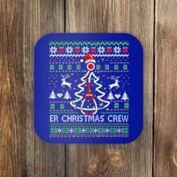 Er Nurse Christmas Crew Emergency Room Icu Nursing Squad Gift Coaster thumb 0