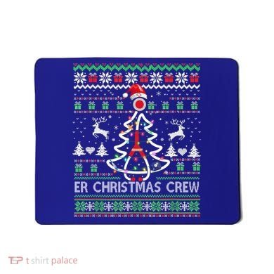 Er Nurse Christmas Crew Emergency Room Icu Nursing Squad Gift Mousepad