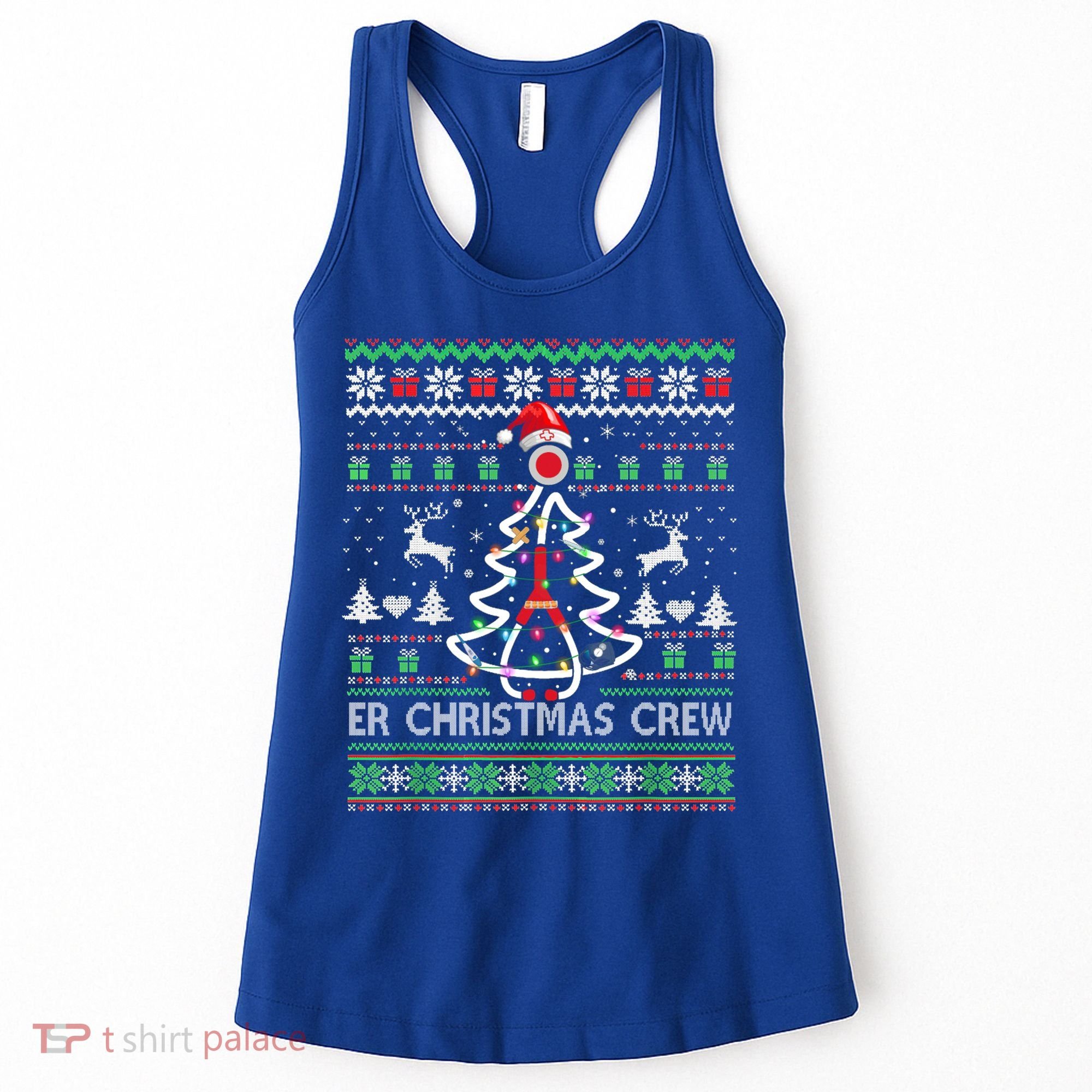 Er Nurse Christmas Crew Emergency Room Icu Nursing Squad Gift Women's Tank Top