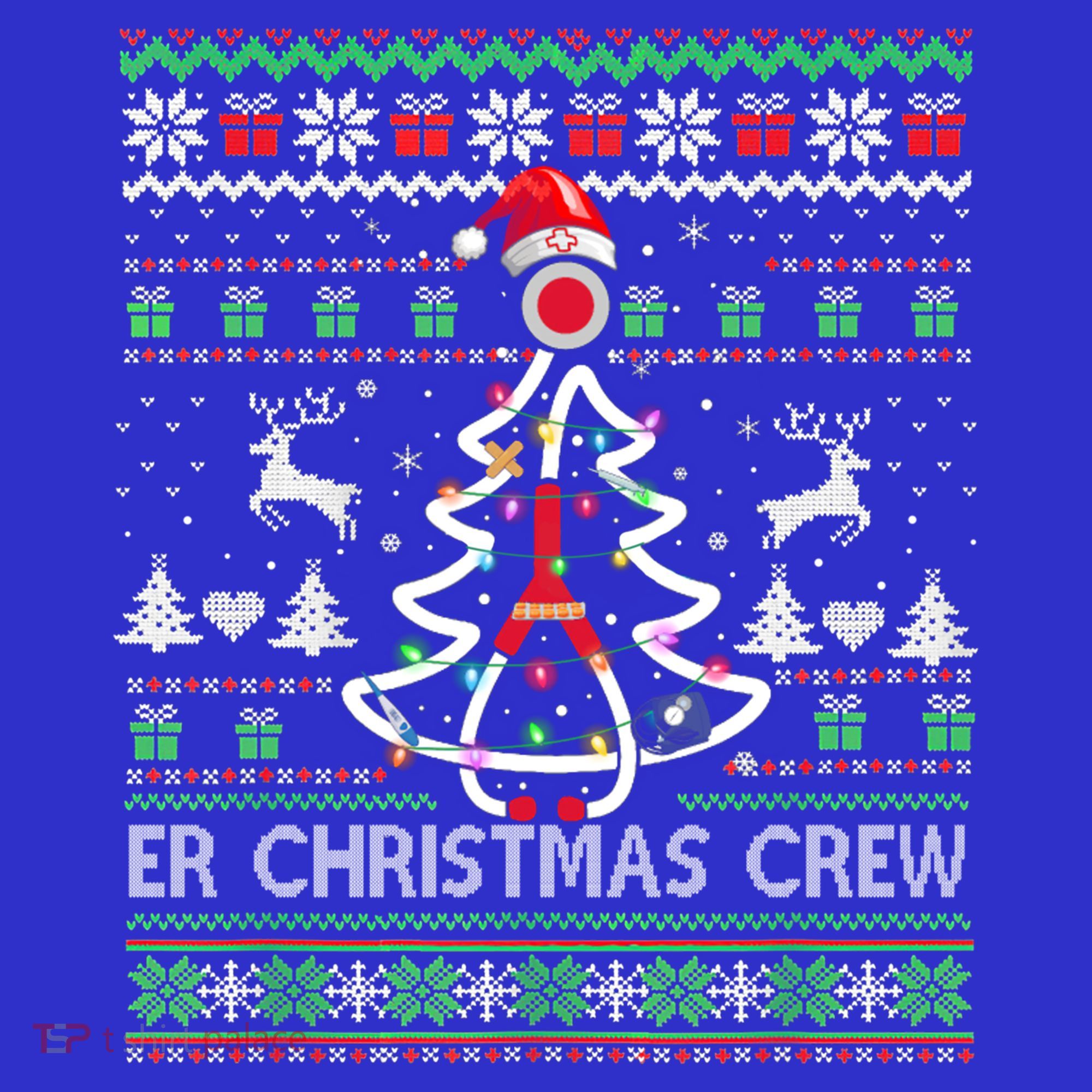 Er Nurse Christmas Crew Emergency Room Icu Nursing Squad Gift Women's Tank Top