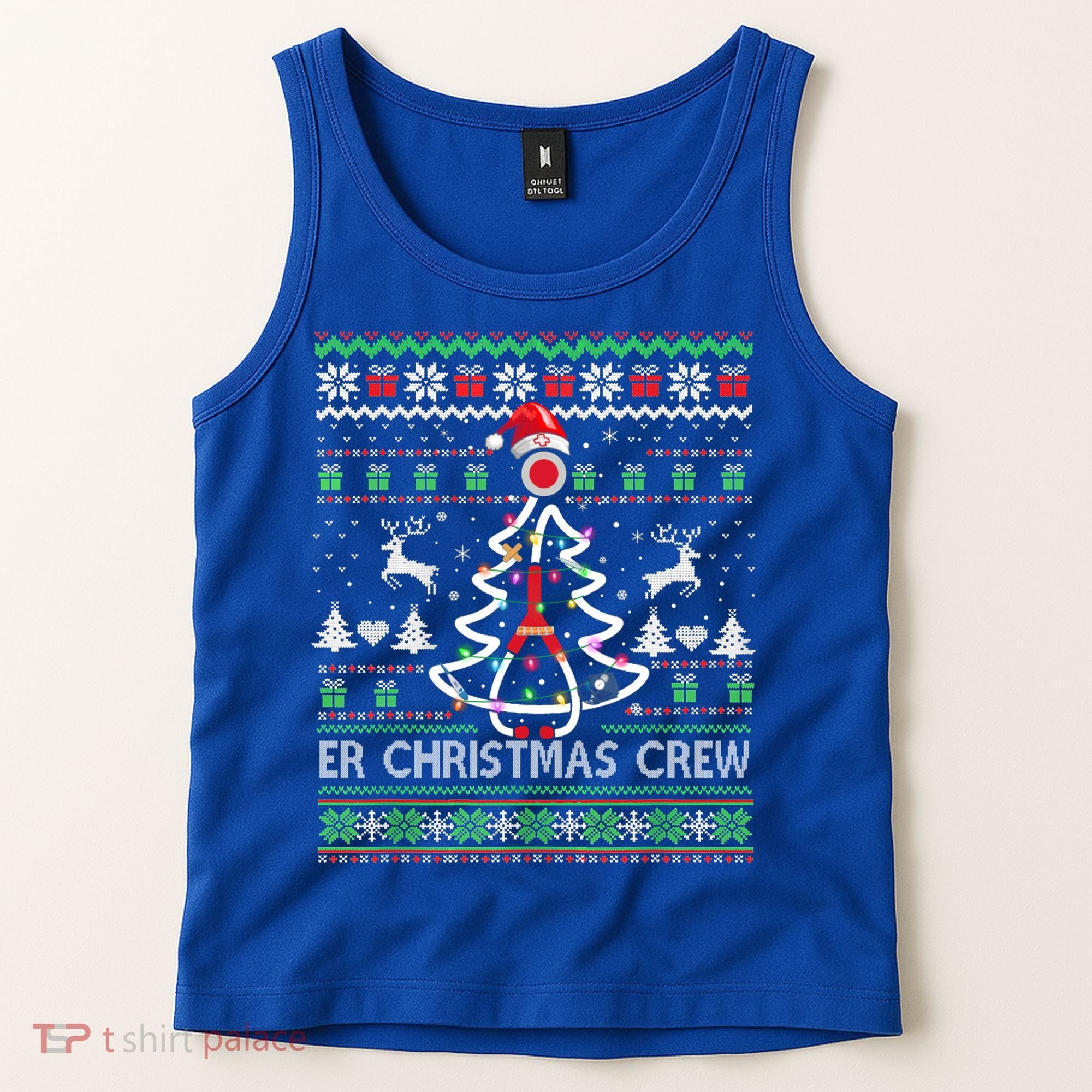 Er Nurse Christmas Crew Emergency Room Icu Nursing Squad Gift Tank Top