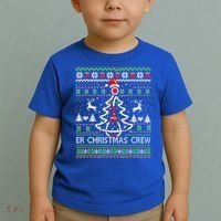Er Nurse Christmas Crew Emergency Room Icu Nursing Squad Gift Toddler T-Shirt thumb 2
