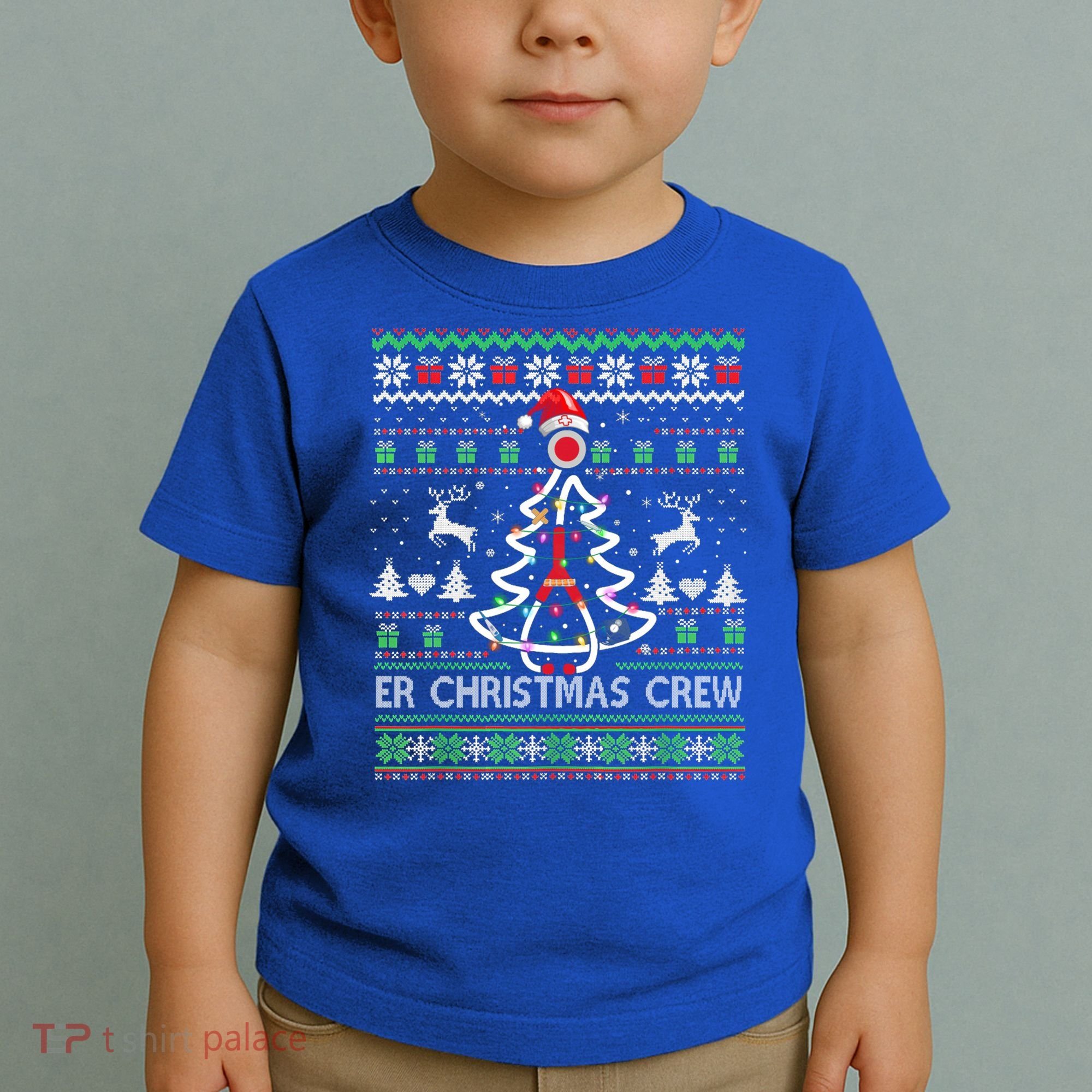 Er Nurse Christmas Crew Emergency Room Icu Nursing Squad Gift Toddler T-Shirt