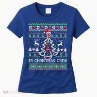 Er Nurse Christmas Crew Emergency Room Icu Nursing Squad Gift Women's T-Shirt thumb 0