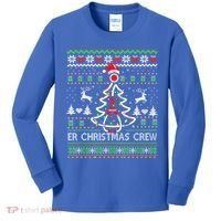 Er Nurse Christmas Crew Emergency Room Icu Nursing Squad Gift Kids Long Sleeve Shirt thumb 0