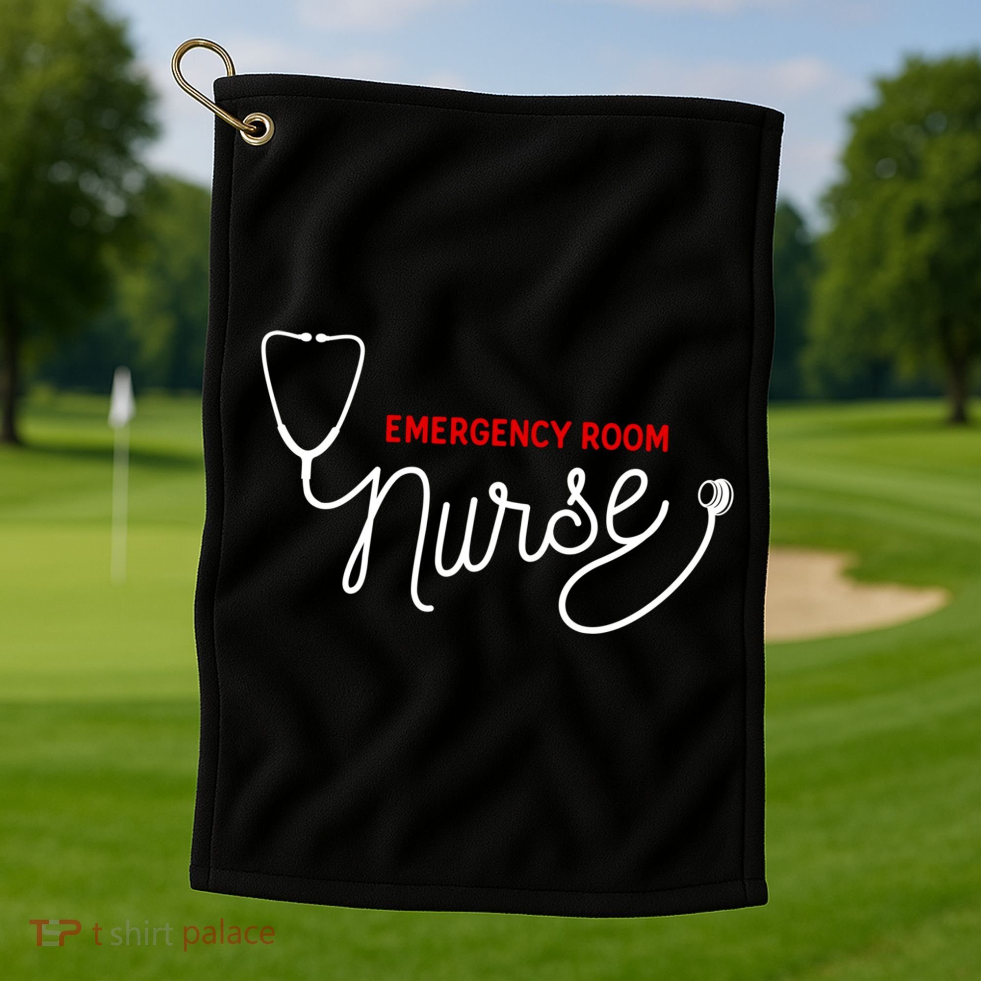 Er Nurse Clothing Gift Emergency Room Nurse Gift Golf Towel