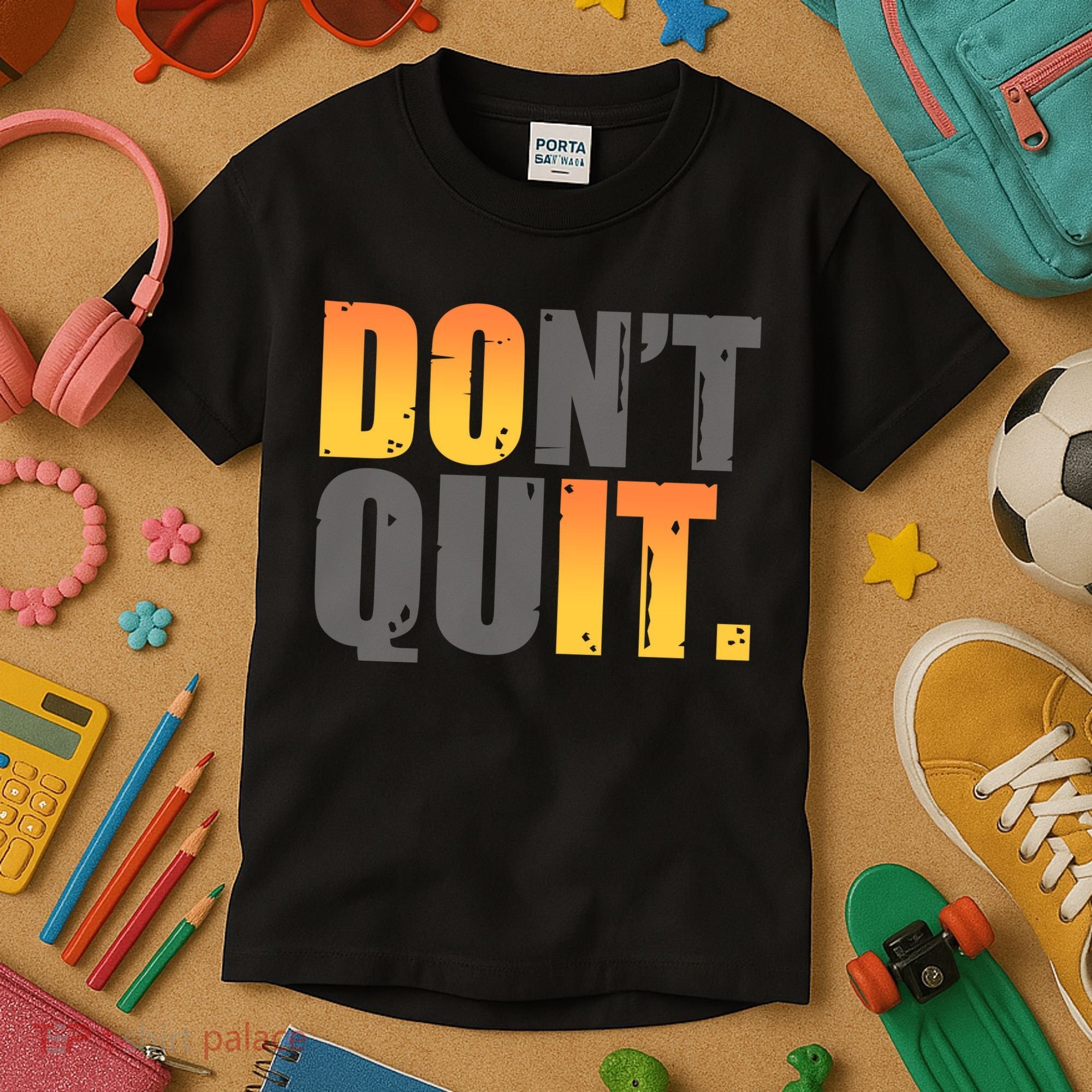 Encouraging Don't Quit Do it Kids T-Shirt