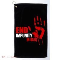 End Impunity In Iraq Golf Towel thumb 0