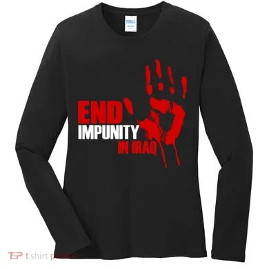 End Impunity In Iraq Women's Long Sleeve Shirt