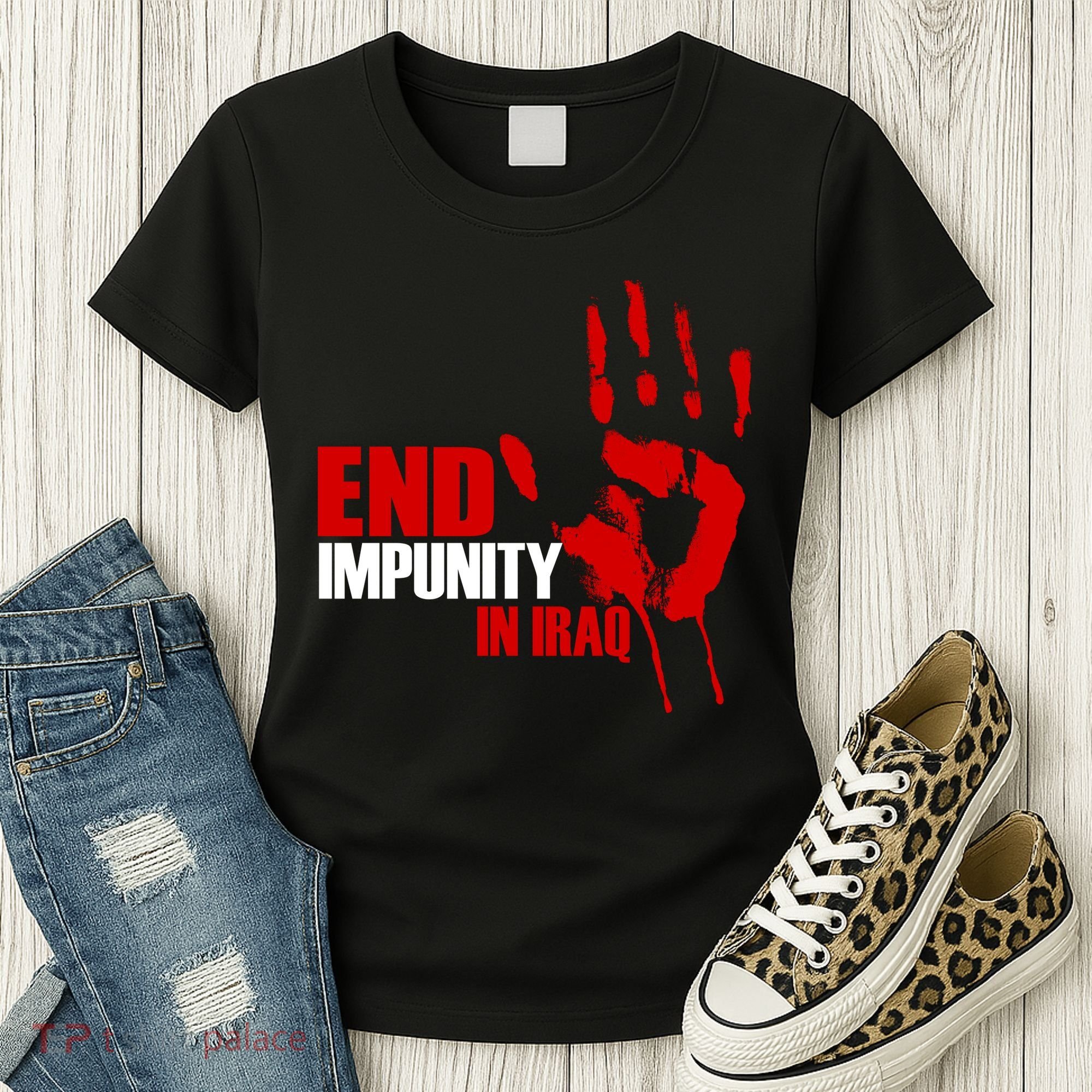 End Impunity In Iraq Women's T-Shirt