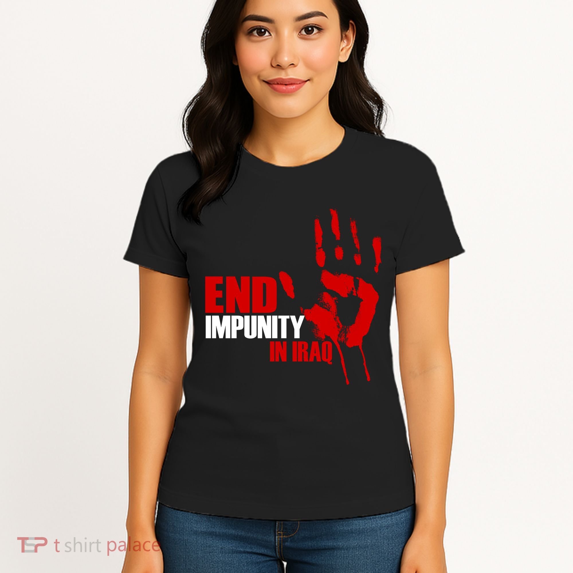 End Impunity In Iraq Women's T-Shirt