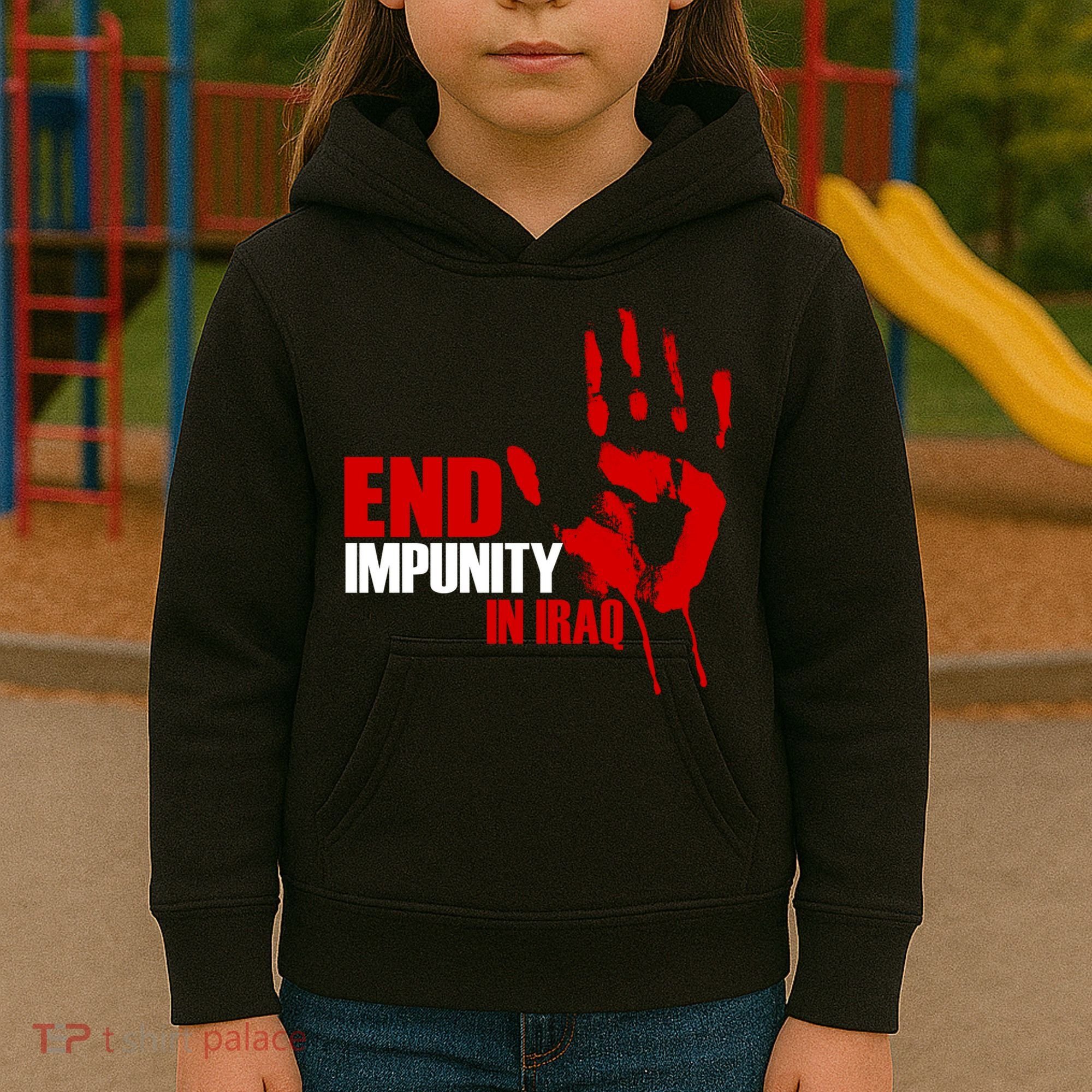 End Impunity In Iraq Kids Hoodie