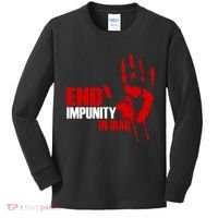 End Impunity In Iraq Kids Long Sleeve Shirt thumb 0