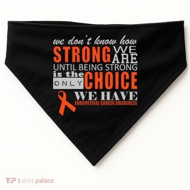 Endometrial Cancer Awareness USA-Made Doggie Bandana