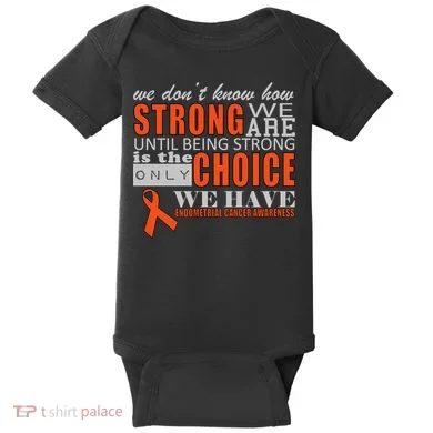 Endometrial Cancer Awareness Baby Bodysuit