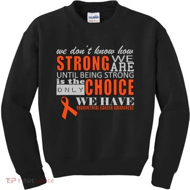 Endometrial Cancer Awareness Kids Sweatshirt
