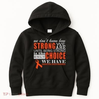 Endometrial Cancer Awareness Kids Hoodie
