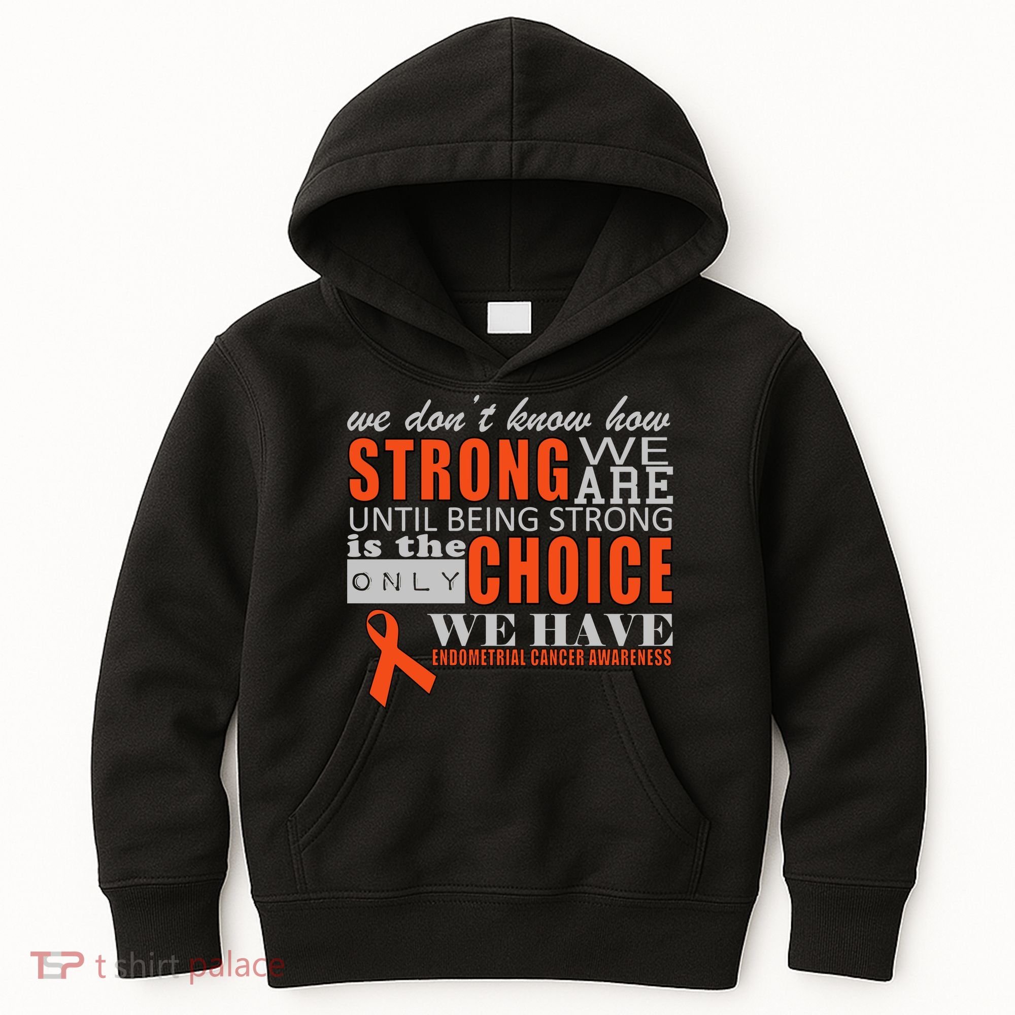 Endometrial Cancer Awareness Kids Hoodie