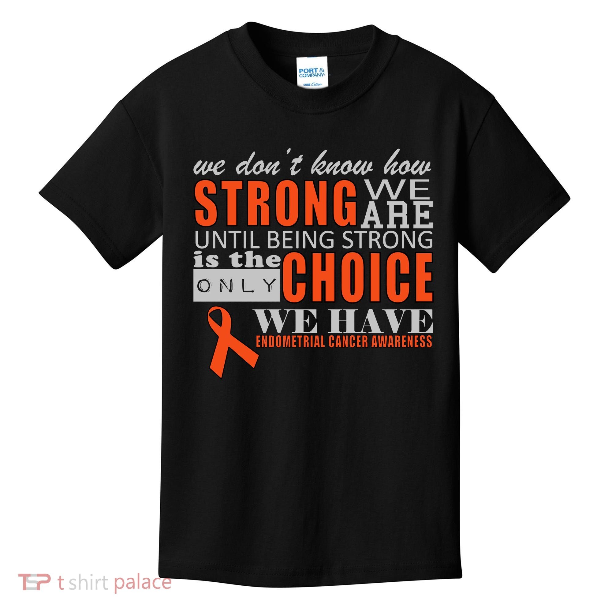Endometrial Cancer Awareness Kids T-Shirt