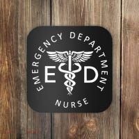Emergency Nurse ED Nurse ER Emergency Department Nurse Week Coaster thumb 0