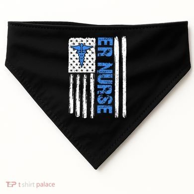 ER Nurse Emergency Room Nurse USA-Made Doggie Bandana