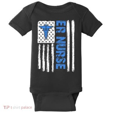 ER Nurse Emergency Room Nurse Baby Bodysuit