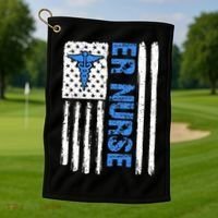 ER Nurse Emergency Room Nurse Golf Towel thumb 1