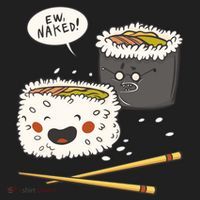 Ew Naked Funny Sushi Women's Sweatshirt thumb 2