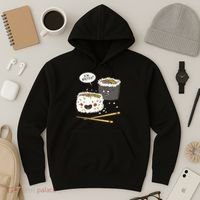 Ew Naked Funny Sushi Hoodie thumb 3