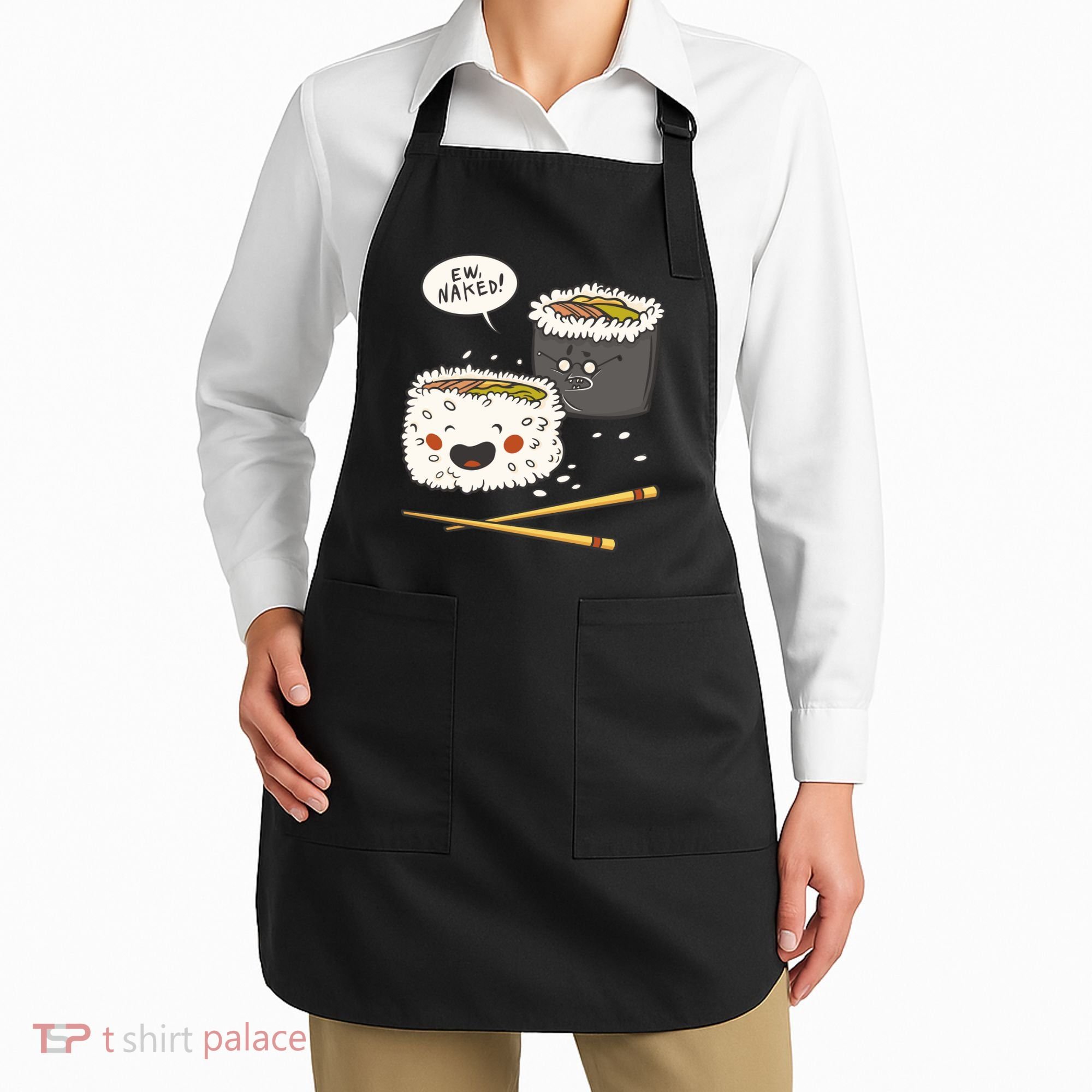 Ew Naked Funny Sushi Apron