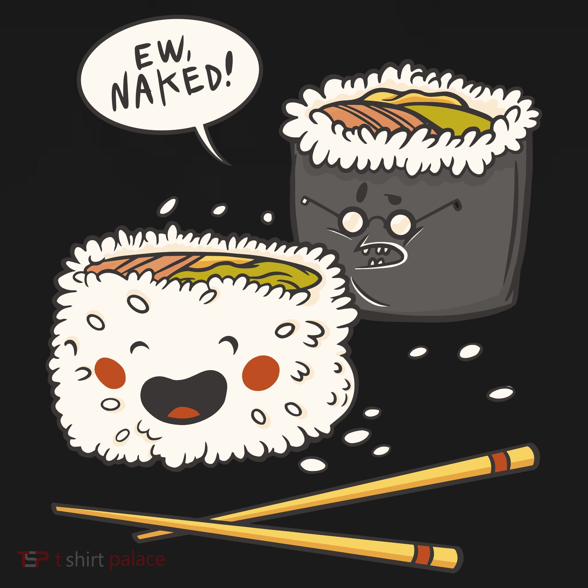 Ew Naked Funny Sushi Sweatshirt