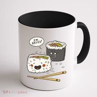 Ew Naked Funny Sushi Coffee Mug thumb 1