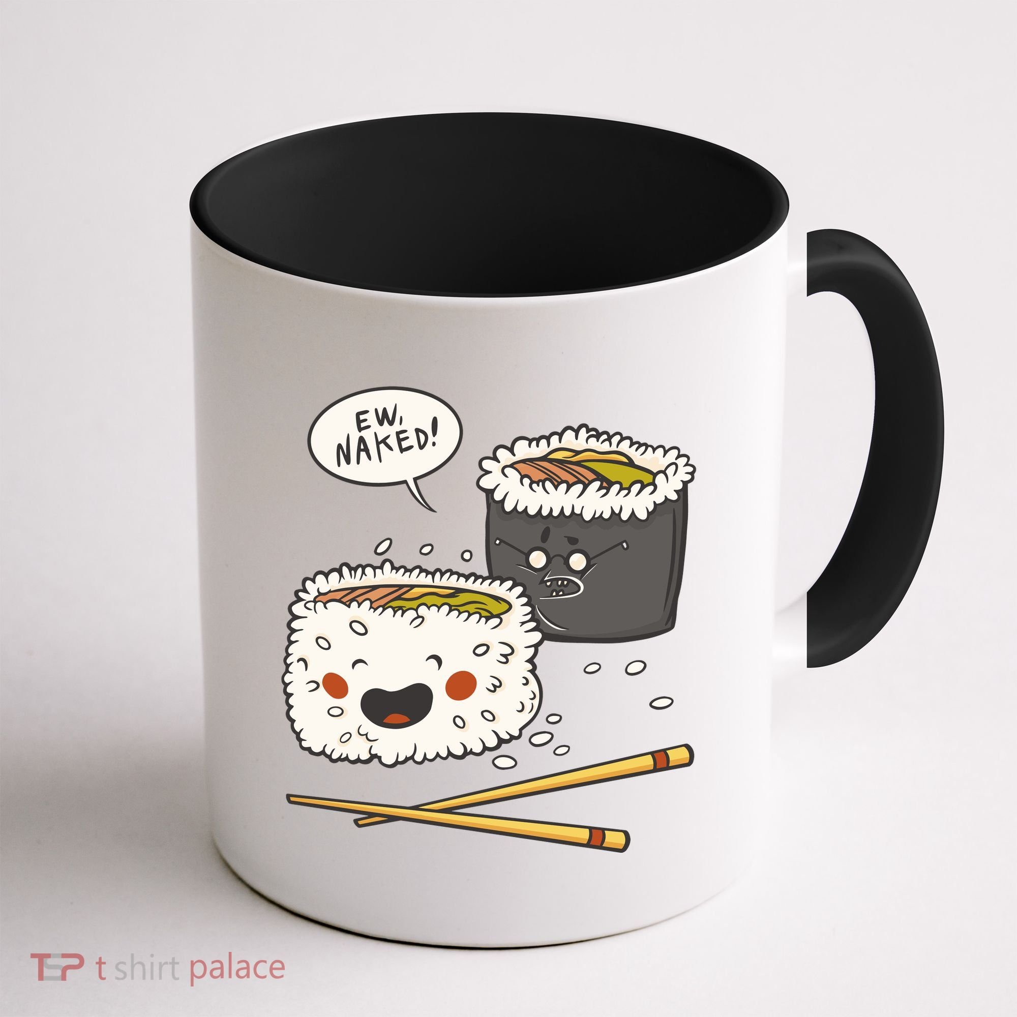 Ew Naked Funny Sushi Coffee Mug