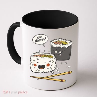 Ew Naked Funny Sushi Coffee Mug