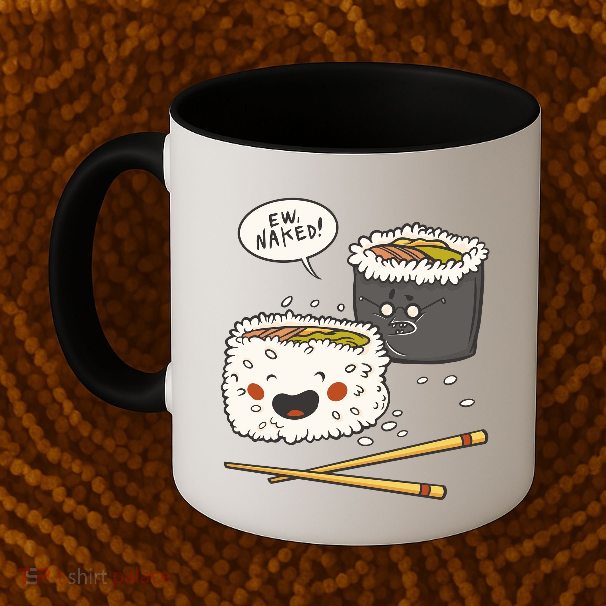 Ew Naked Funny Sushi Coffee Mug