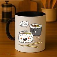 Ew Naked Funny Sushi Coffee Mug thumb 4