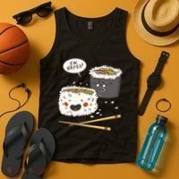 Ew Naked Funny Sushi Tank Top thumb 4