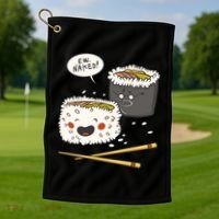 Ew Naked Funny Sushi Golf Towel thumb 1