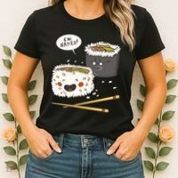 Ew Naked Funny Sushi Women's T-Shirt thumb 2