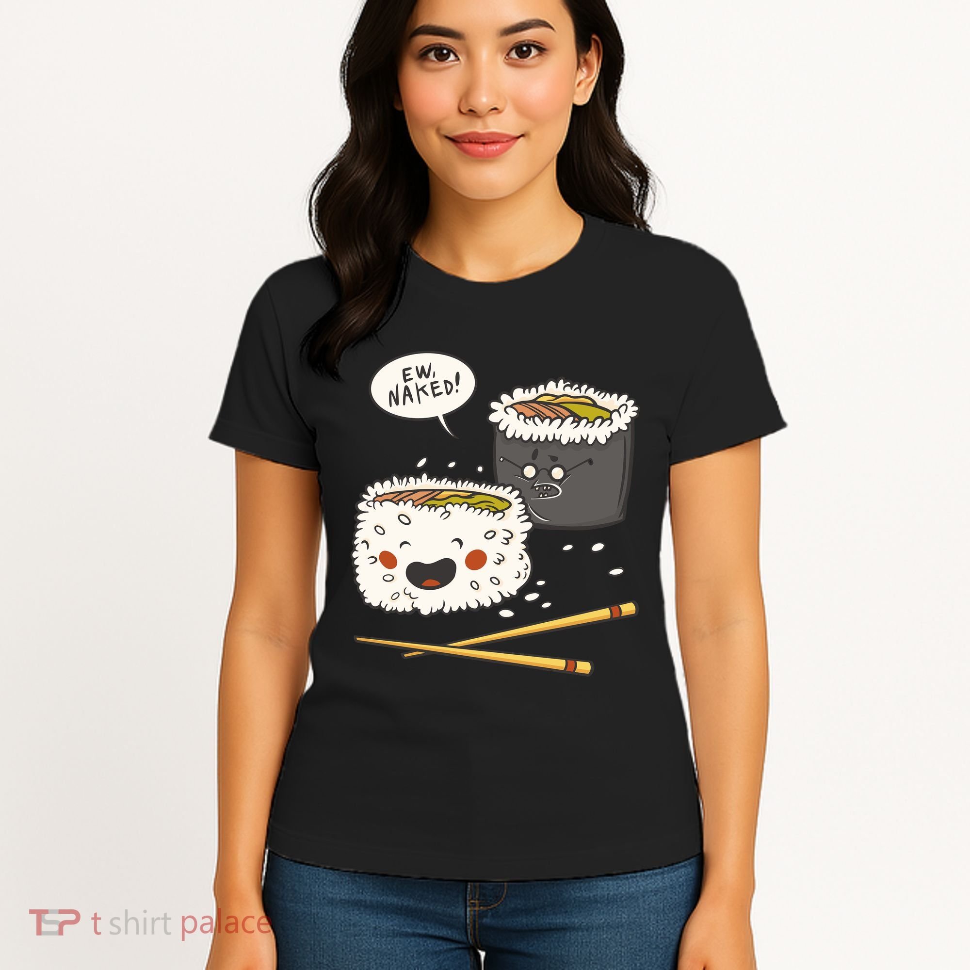 Ew Naked Funny Sushi Women's T-Shirt