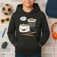 Ew Naked Funny Sushi Kids Hoodie thumb 2