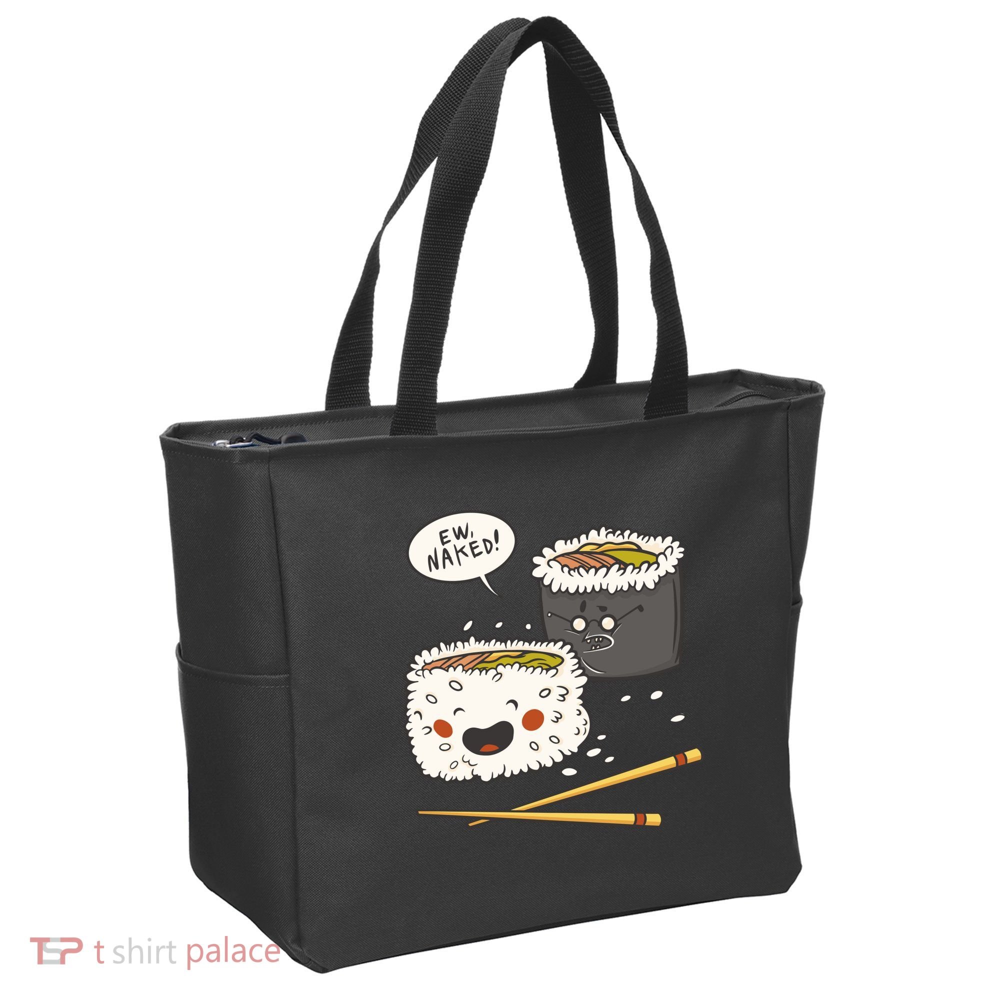 Ew Naked Funny Sushi Tote Bag
