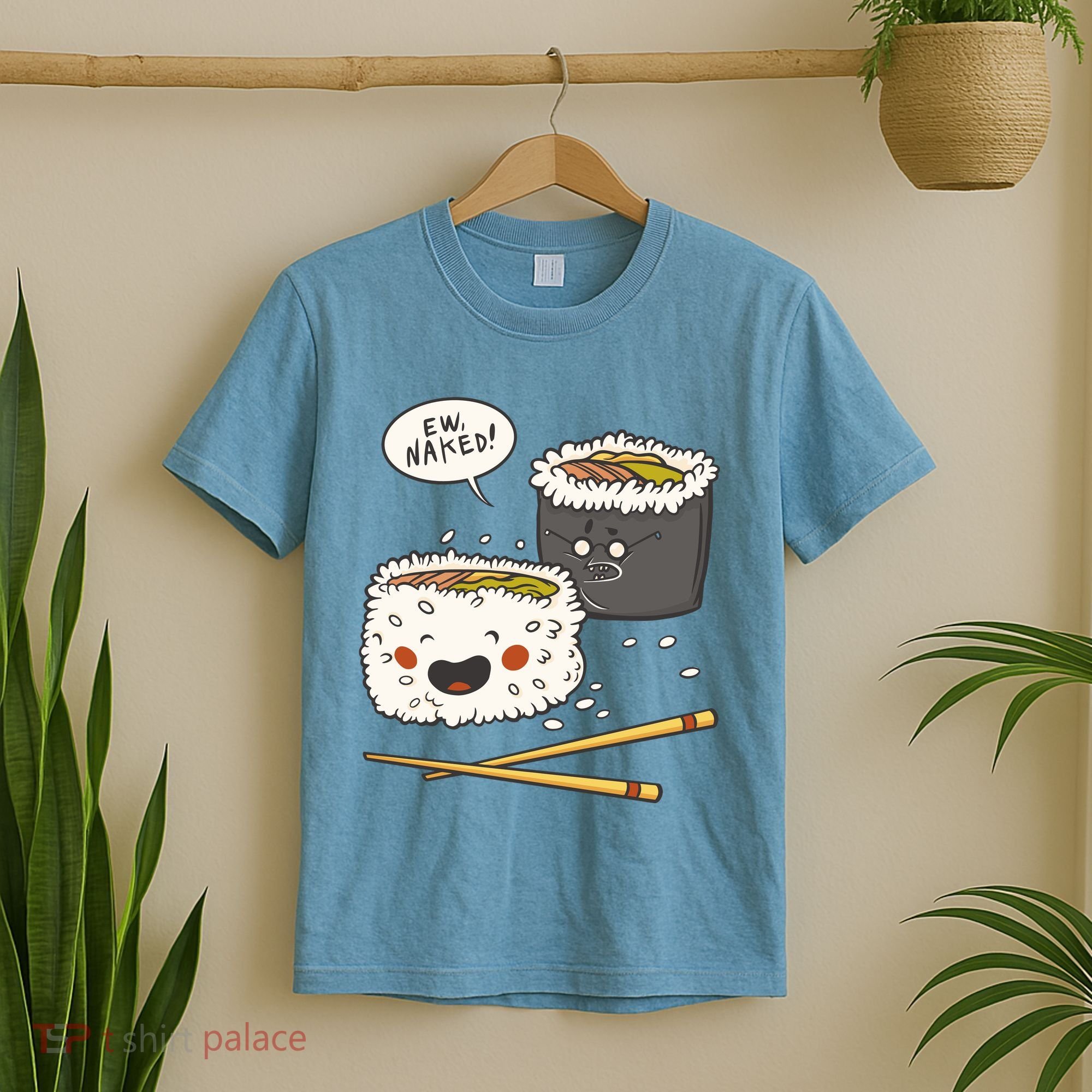 Ew Naked Funny Sushi T-Shirt