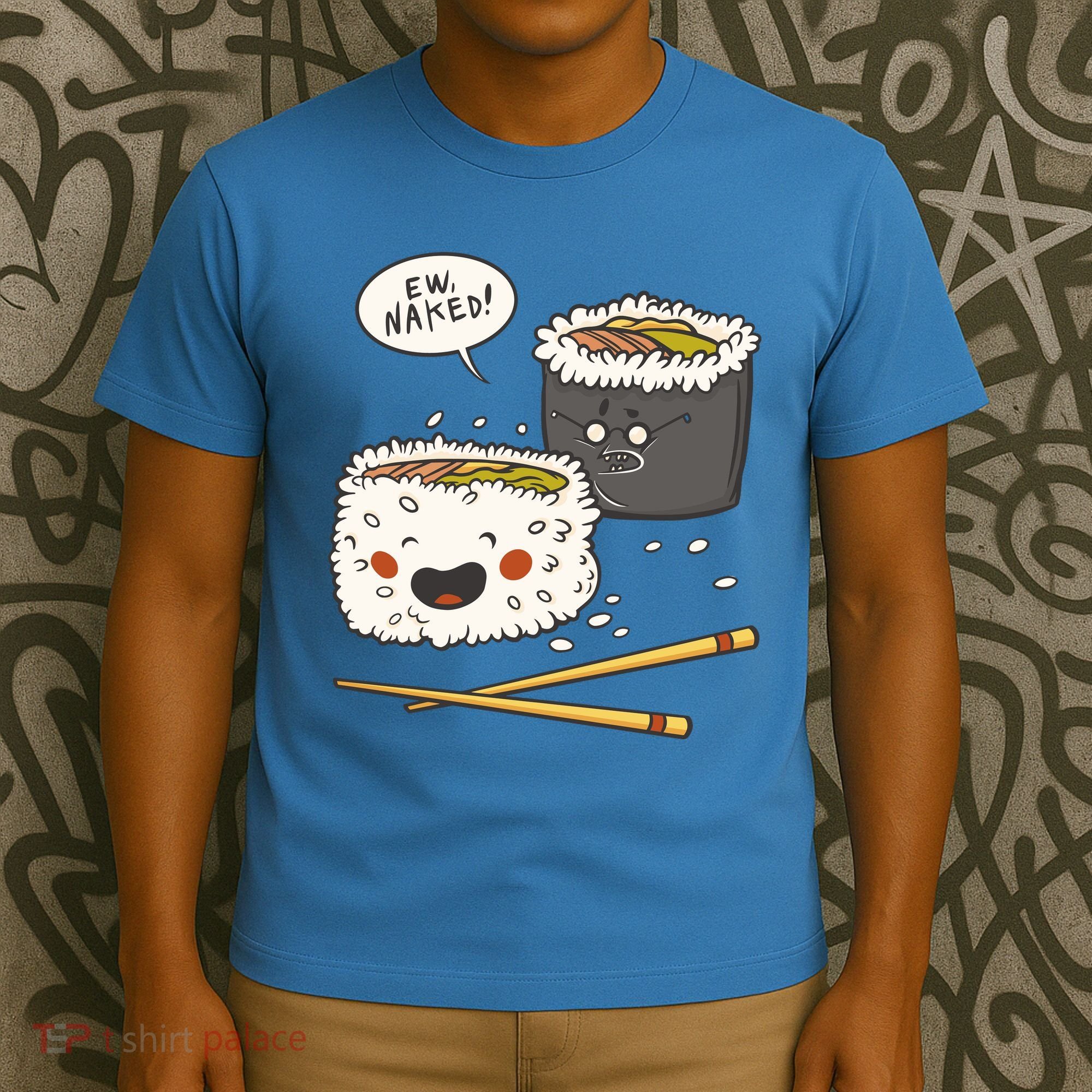 Ew Naked Funny Sushi T-Shirt