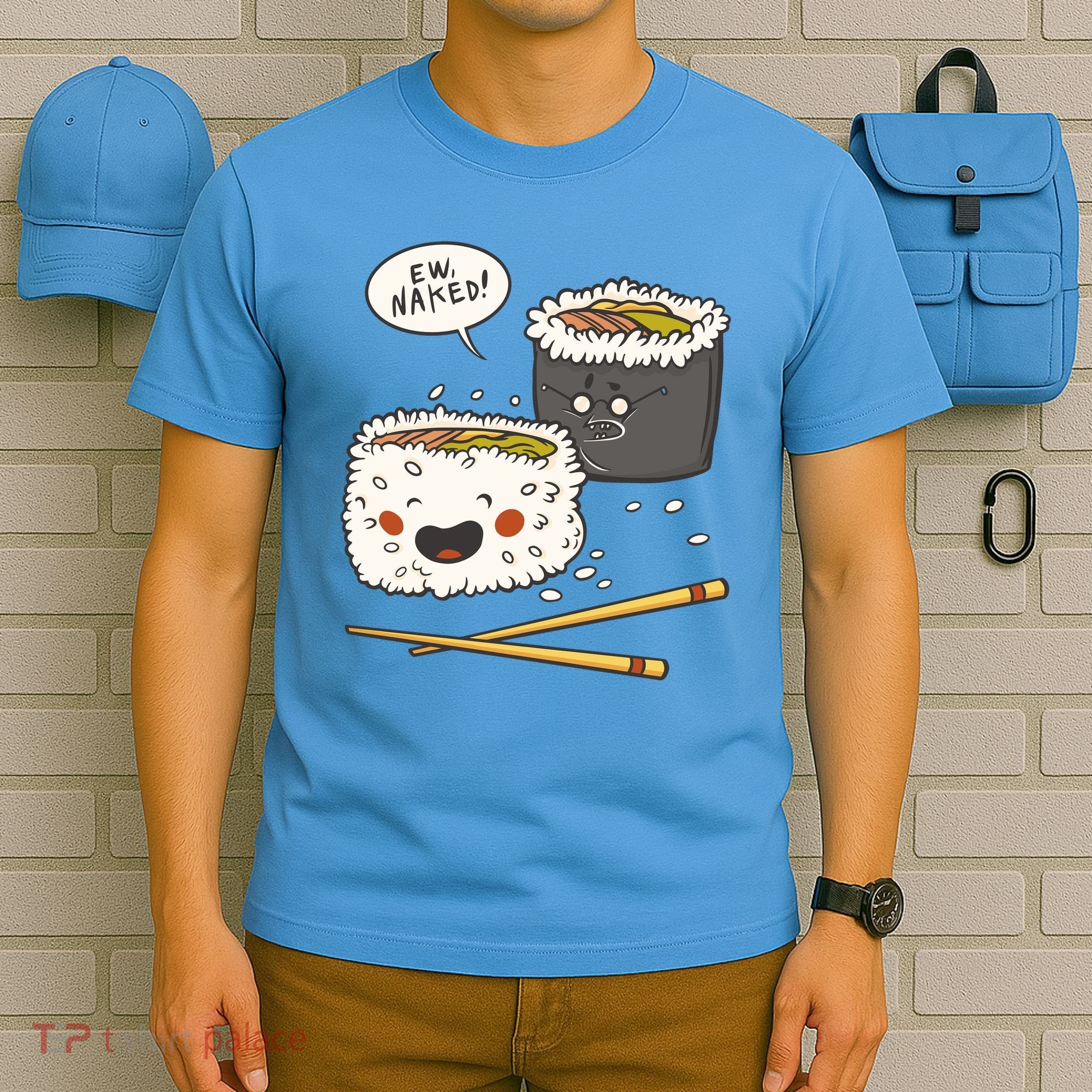 Ew Naked Funny Sushi T-Shirt